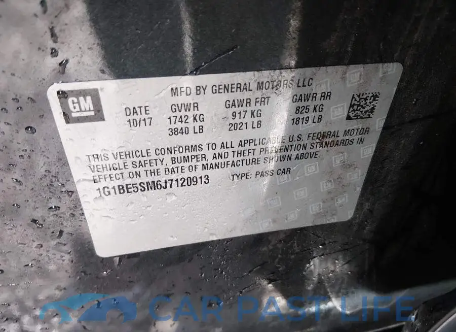 1G1BE5SM6J7120913# 9
