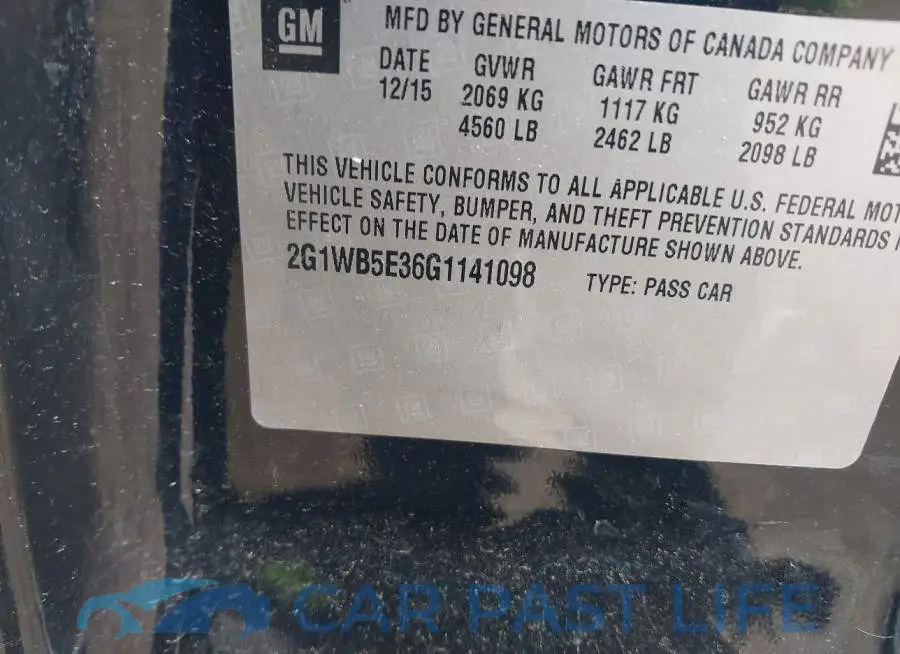 2G1WB5E36G1141098# 9