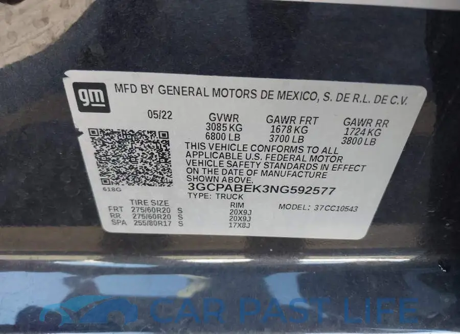 3GCPABEK3NG592577# 9