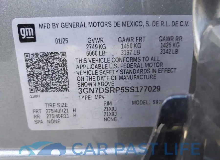 3GN7DSRP5SS177029# 9