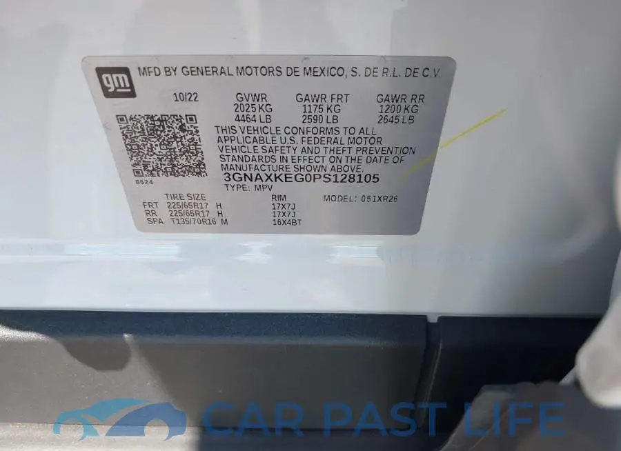 3GNAXKEG0PS128105# 9
