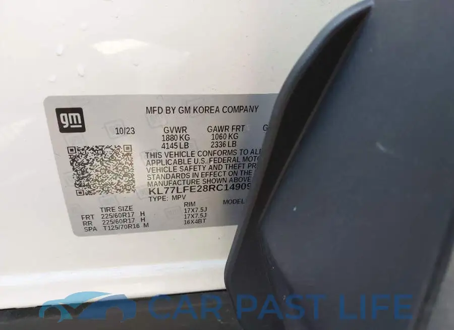 KL77LFE28RC149090# 9