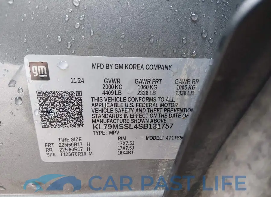 KL79MSSL4SB131757# 9