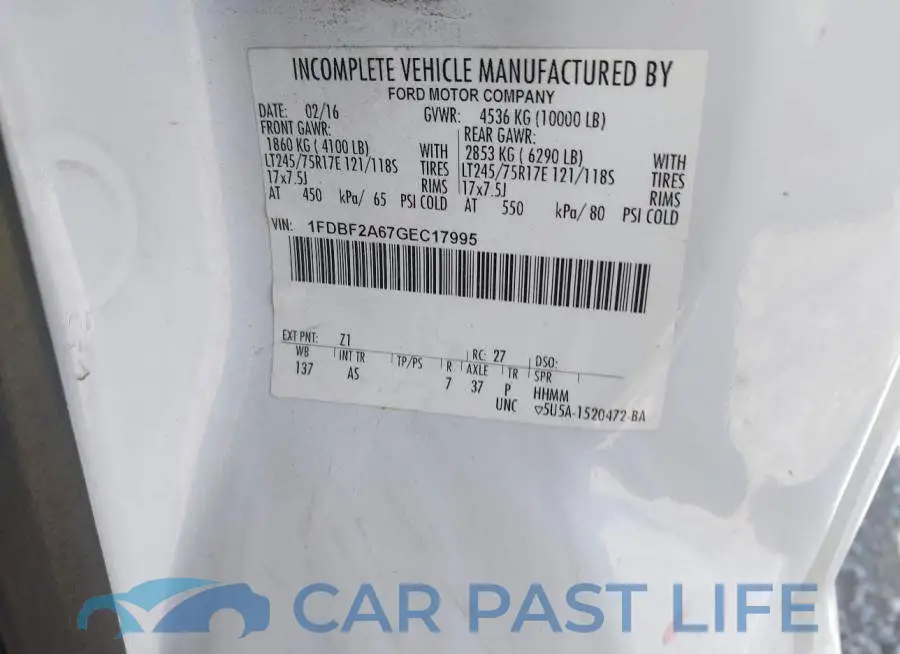 1FDBF2A67GEC17995# 9
