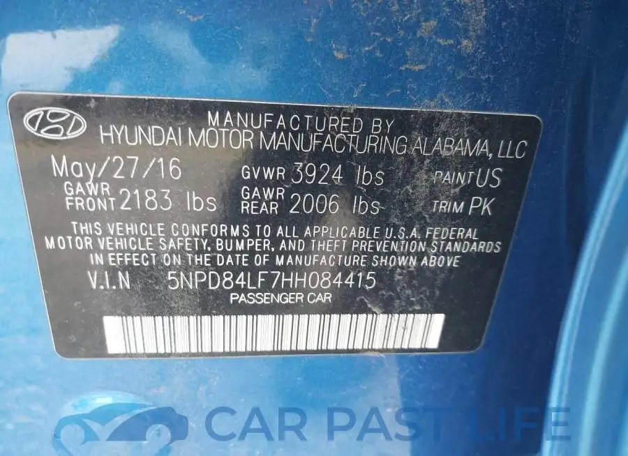 5NPD84LF7HH084415# 9