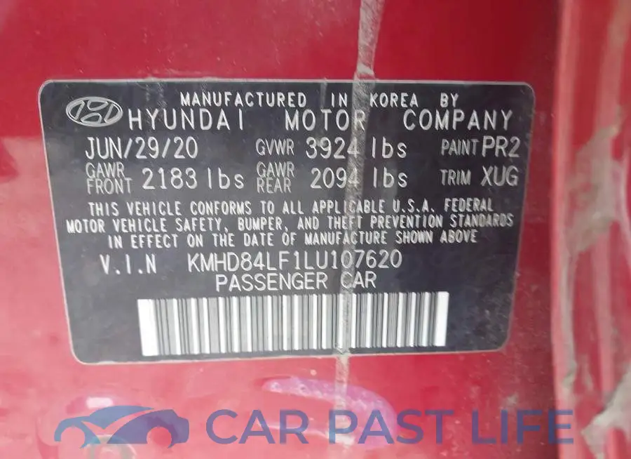 KMHD84LF1LU107620# 9