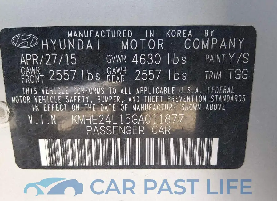 KMHE24L15GA011877# 9