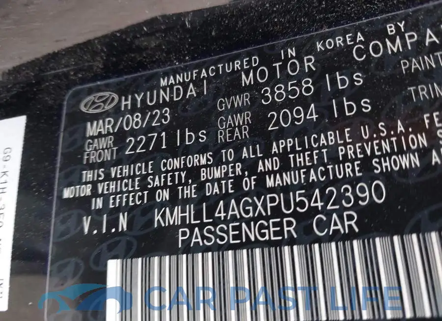 KMHLL4AGXPU542390# 9