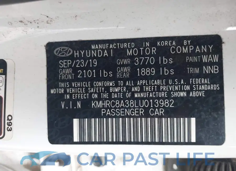 KMHRC8A38LU013982# 9