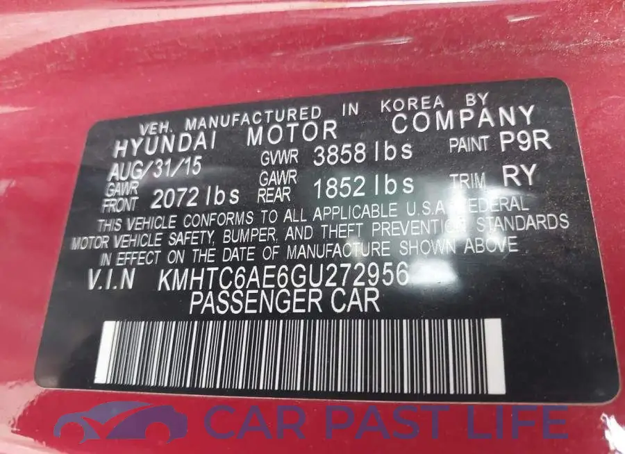 KMHTC6AE6GU272956# 9