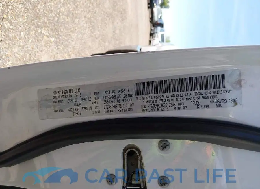 3C63RRHL4KG612309# 8