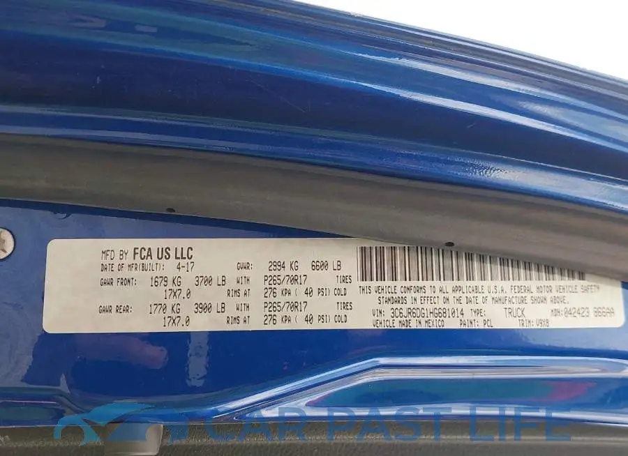 3C6JR6DG1HG681014# 9