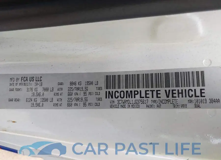 3C7WRMDL1JG375617# 8