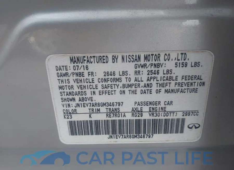 JN1EV7AR6GM346797# 9
