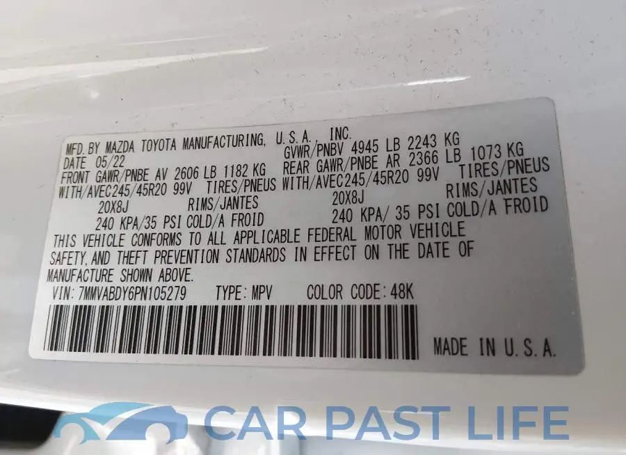 7MMVABDY6PN105279# 9