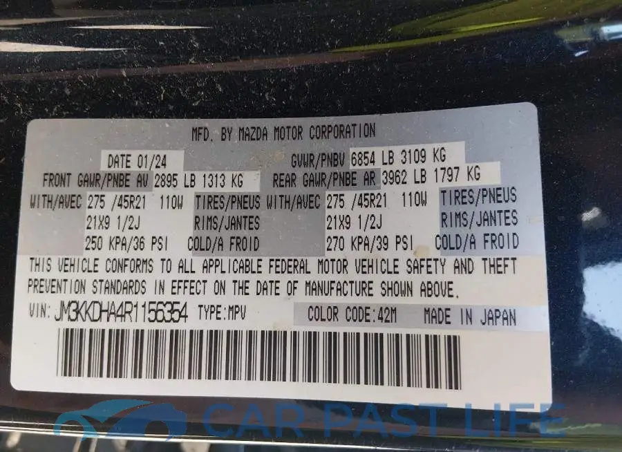 JM3KKDHA4R1156354# 9