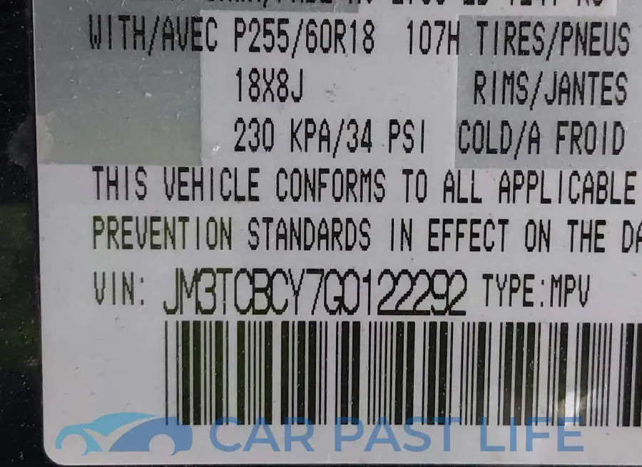 JM3TCBCY7G0122292# 9