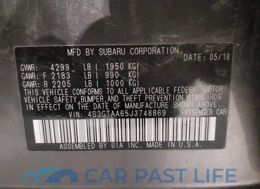 4S3GTAA65J3748869# 9