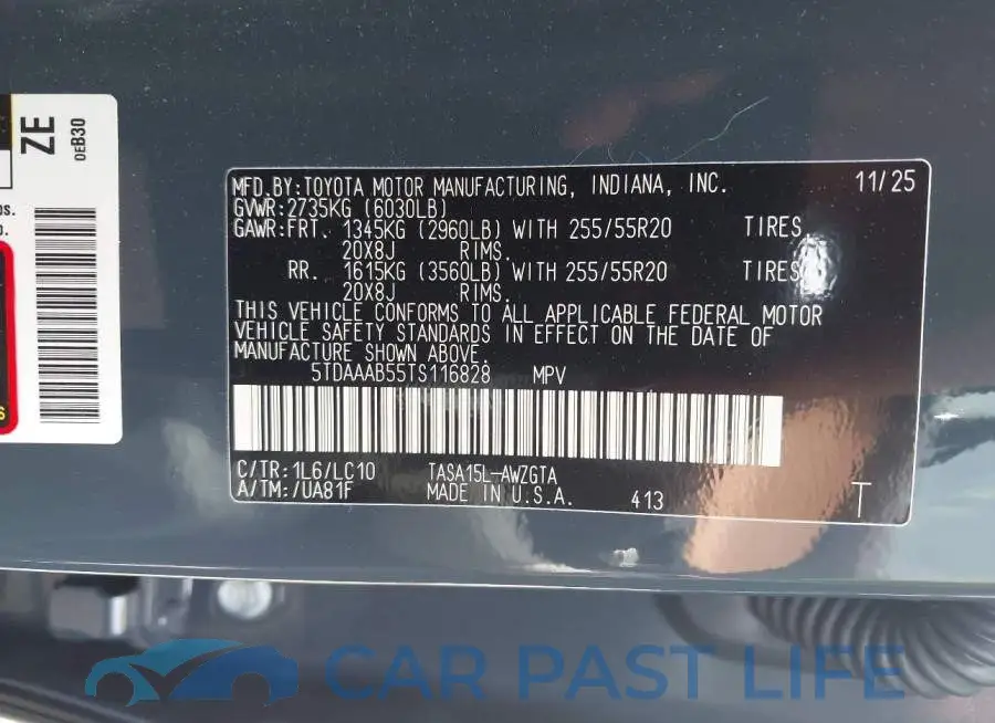 5TDAAAB55TS116828# 9