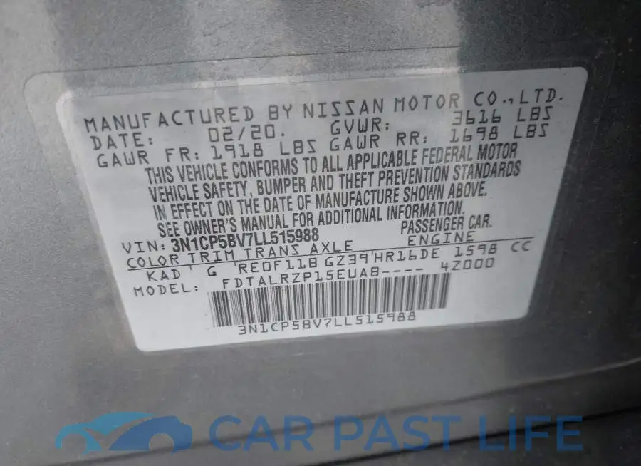 3N1CP5BV7LL515988# 9