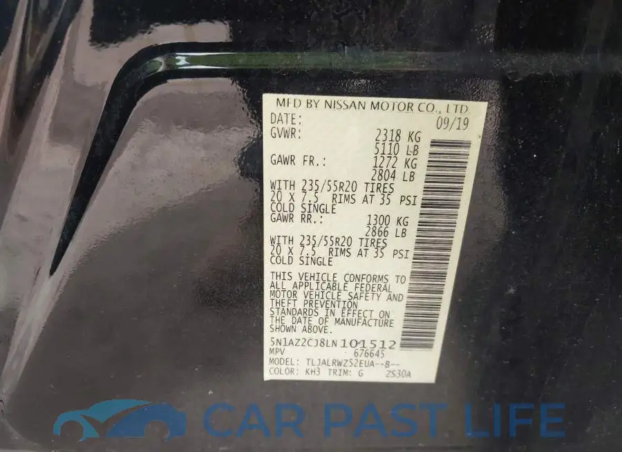 5N1AZ2CJ8LN101512# 9