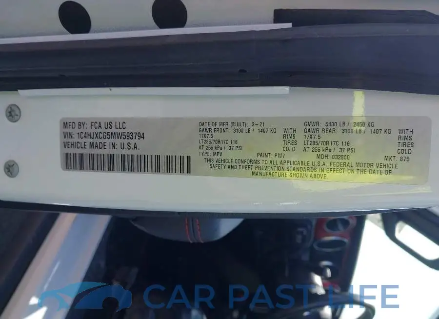 1C4HJXCG5MW593794# 9