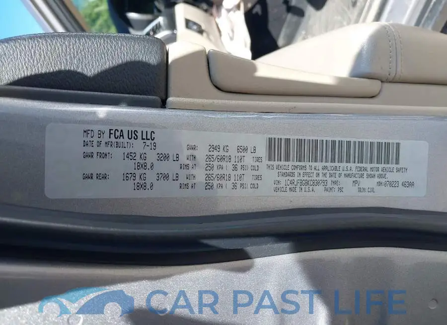 1C4RJFBG8KC830793# 19