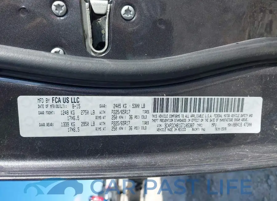 3C4PDCAB1GT105387# 9