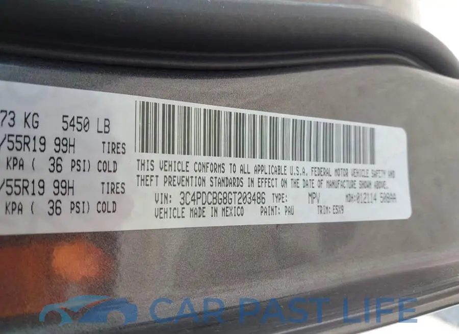 3C4PDCBG8GT203486# 9