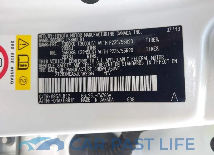 2T2BZMCA5JC163384# 9
