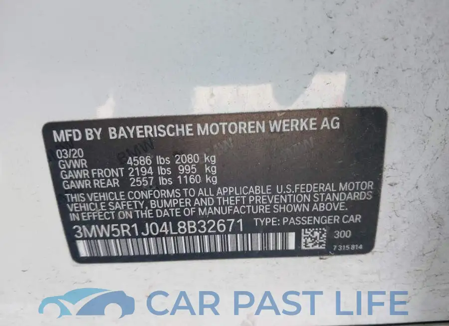 3MW5R1J04L8B32671# 9