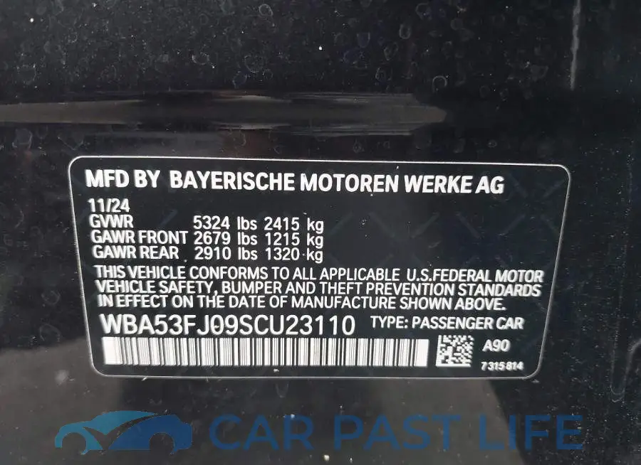 WBA53FJ09SCU23110# 9
