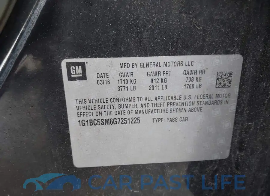 1G1BC5SM6G7251225# 9