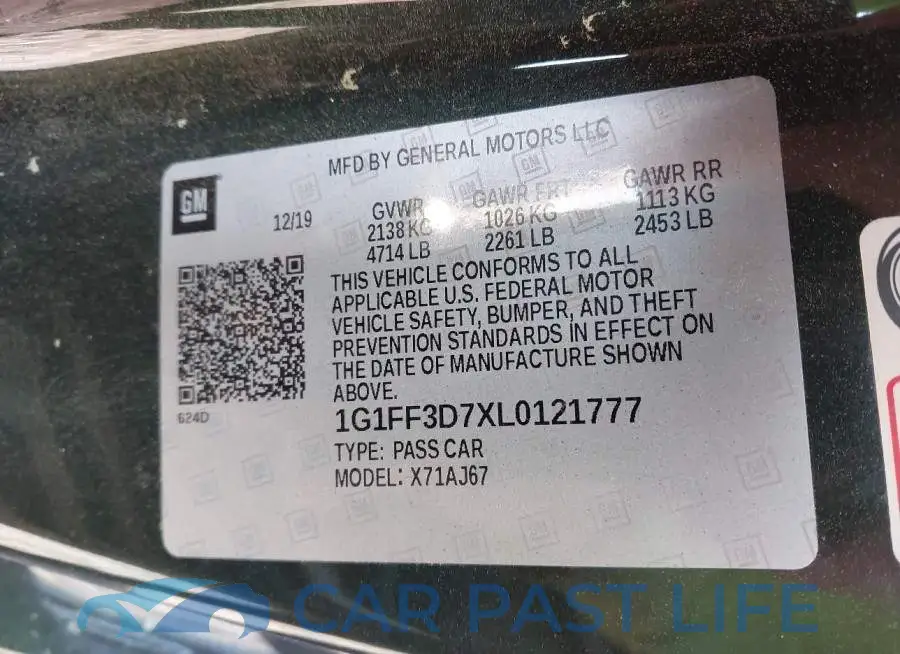 1G1FF3D7XL0121777# 9