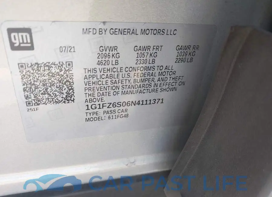 1G1FZ6S06N4111371# 9