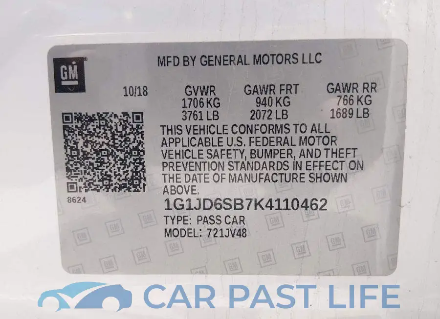 1G1JD6SB7K4110462# 9