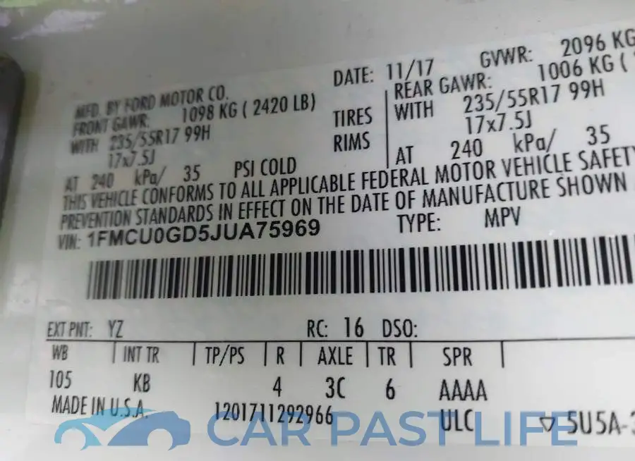 1FMCU0GD5JUA75969# 9