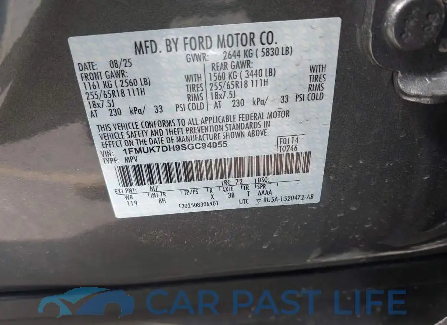 1FMUK7DH9SGC94055# 9