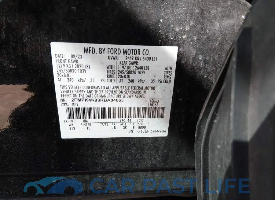 2FMPK4K98RBA04865# 9