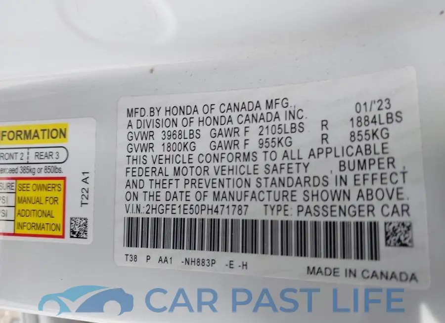 2HGFE1E50PH471787# 9