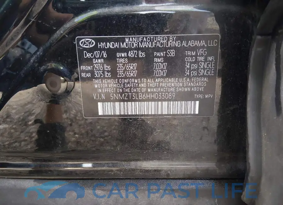 5NMZT3LB6HH033089# 9