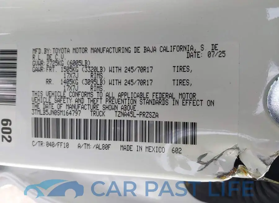 3TMLB5JN0SM164797# 9
