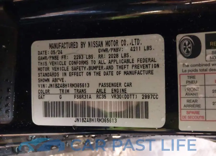 JN1BZ4BH1RM365613# 9