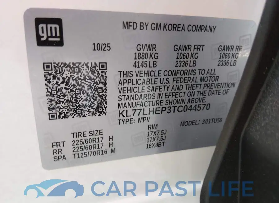 KL77LHEP3TC044570# 9