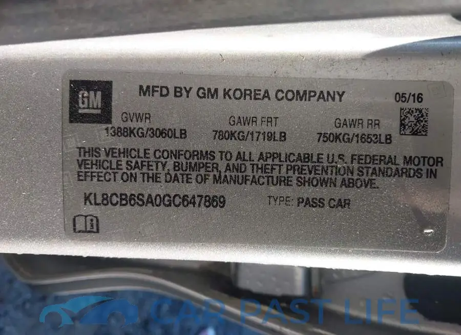 KL8CB6SA0GC647869# 9