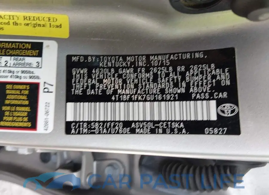 4T1BF1FK7GU161921# 9