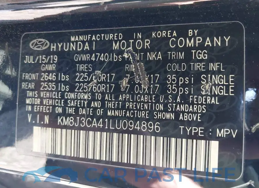 KM8J3CA41LU094896# 9