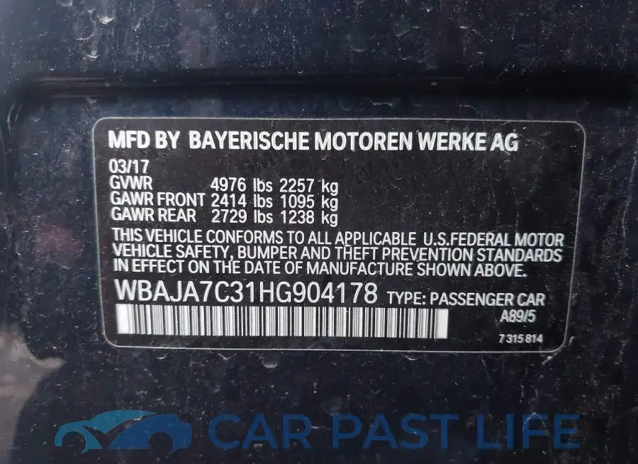 WBAJA7C31HG904178# 6