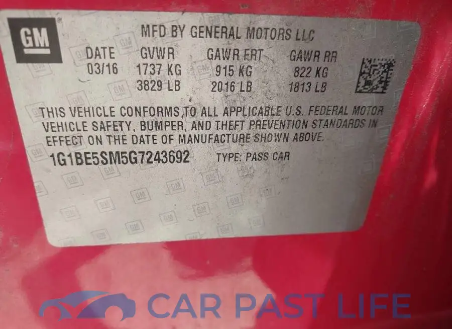 1G1BE5SM5G7243692# 9
