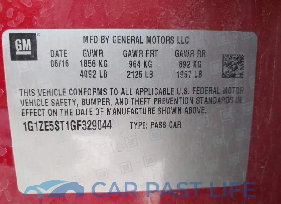 1G1ZE5ST1GF329044# 9